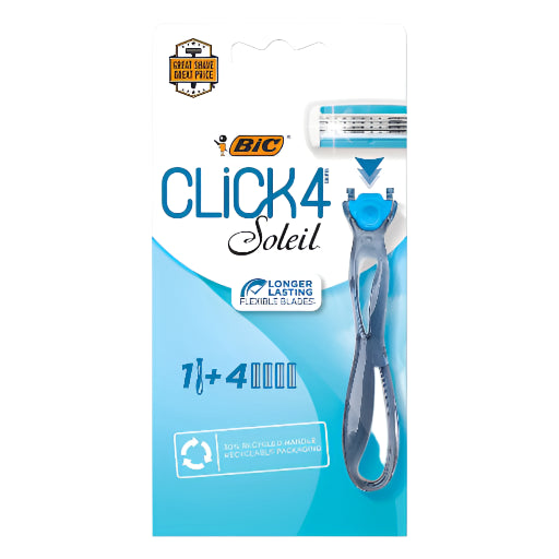 BIC CLICK 4 SOLEIL (1 HANDLE 4 CARTRIDGES)