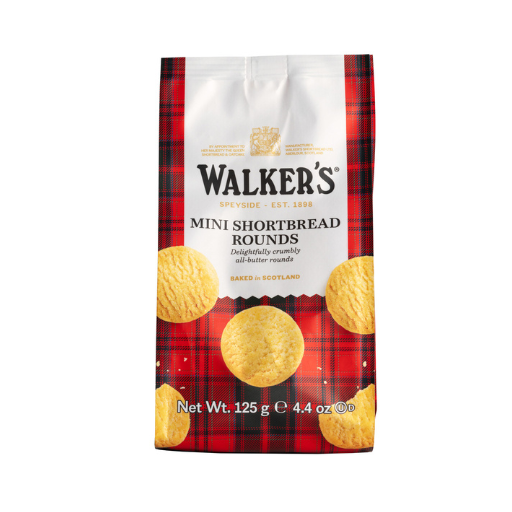 WALKERS MINI SHORTBREAD ROUNDS 125G