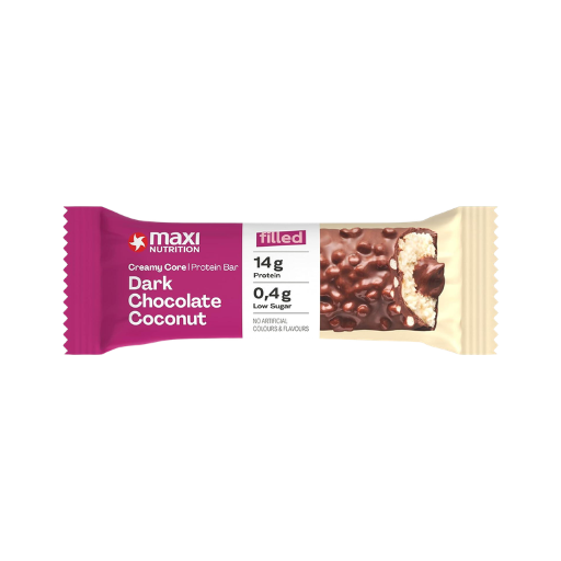MAXI NUTRITION CREAMY CORE PROTEIN BAR DARK CHOCOLATE COCONUT 45G