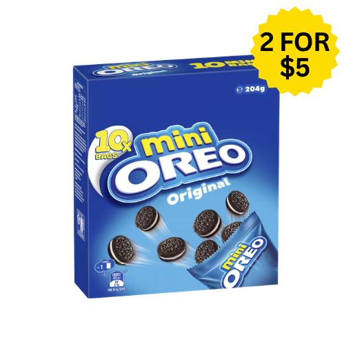 OREO ORIGINAL MINI 10 BAGS 204G