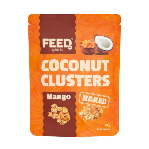 FEED ME COCONUT CLUSTERS MANGO 80G