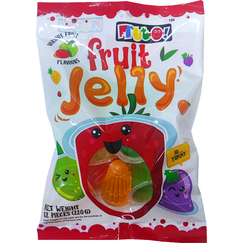 FRUT-O JELLY CUPS 220G