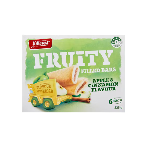 HILLCREST FRUITY FILLED BAR APPLE & CINNAMON 6PK