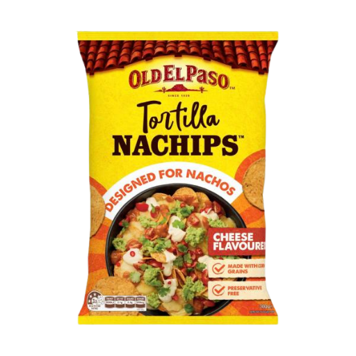 OLD EL PASO TORTILLA NACHIPS CHEESE 300G