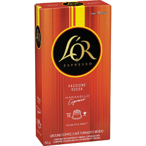 LOR PASSIONE ROSSA ESPRESSO 10PK
