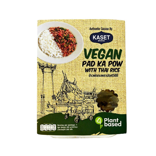 KASET VEGAN PAD KA POW RICE BOWL 280G