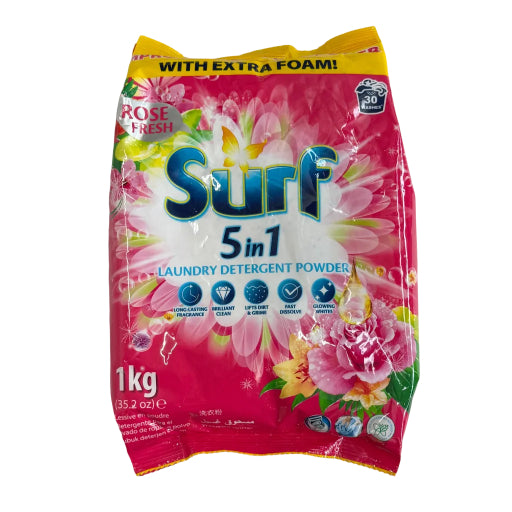SURF LAUNDRY POWDER ROSE FRESH POUCH 1KG