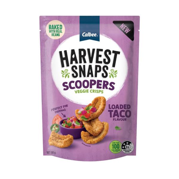 HARVEST SNAPS SCOOPERS LOADED TACO 90G