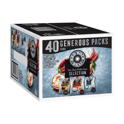 RED ROCK DELI CHIPS VARIETY 40PK