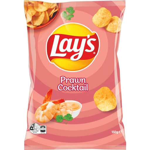 LAYS PRAWN COCKTAIL FLAVOUR CHIPS 150G