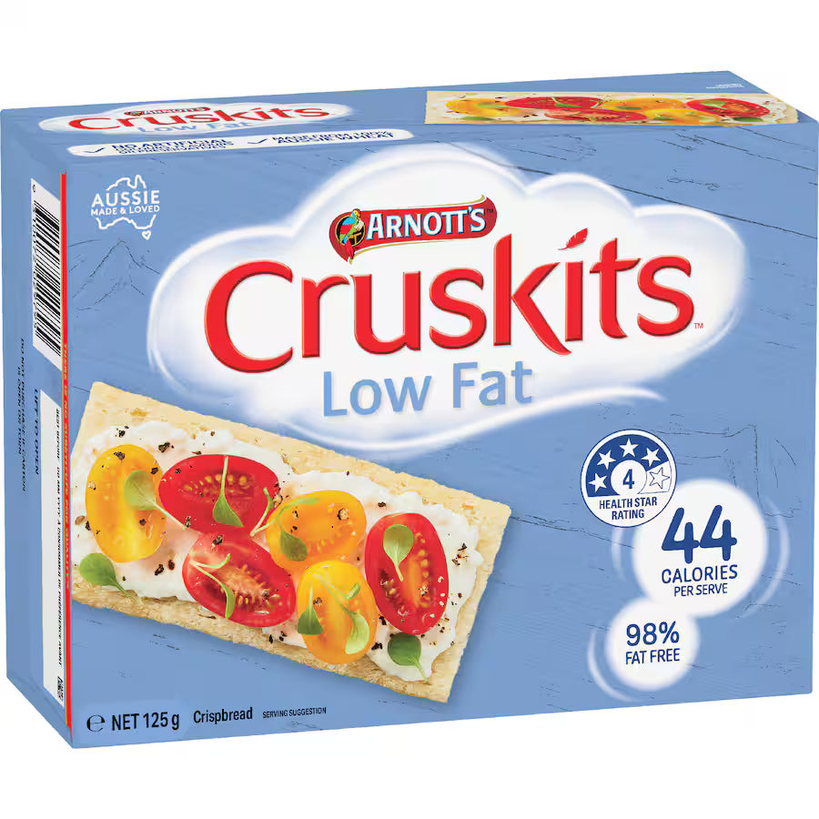 ARNOTTS CRUSKITS LOW FAT 125G