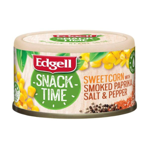 EDGELL SNACKTIME SWEETCORN WITH SMOKED PAPRIKA 70G