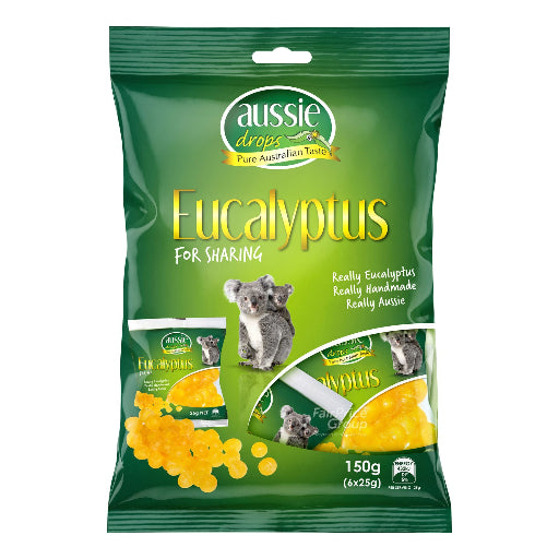 AUSSIE DROPS EUCALYPTUS MULTIPACK 6PK 150G