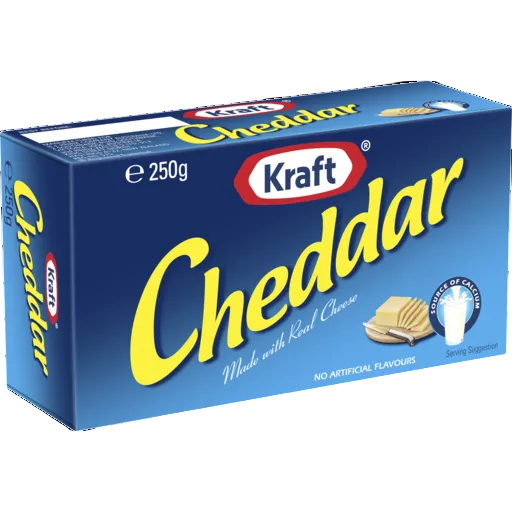 KRAFT CHEDDAR CHEESE 250G