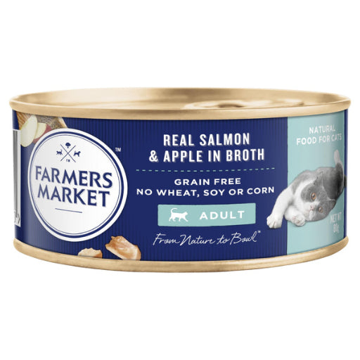 FARMERS MARKET CAT ADULT SALMON & APPLE 80G