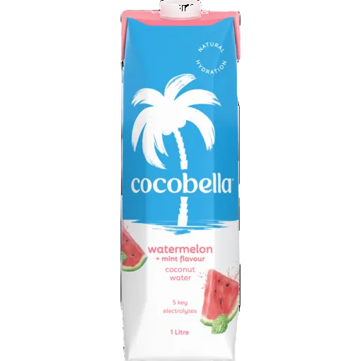 COCOBELLA COCONUT WATER WATERMELON MINT 1L