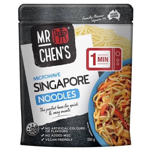 MR CHENS MICROWAVABLE SINGAPORE NOODLES 200G