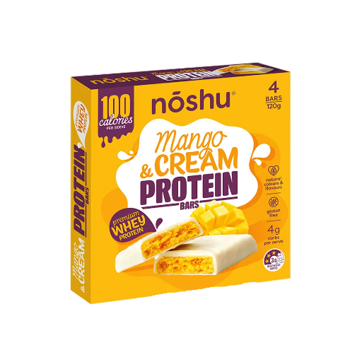 NOSHU MANGO & CREAM PROTEIN BARS 120G