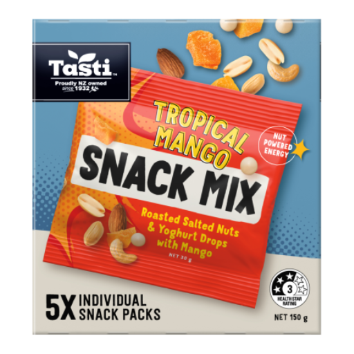 TASTI SNACK MIX TROPICAL MANGO 150G