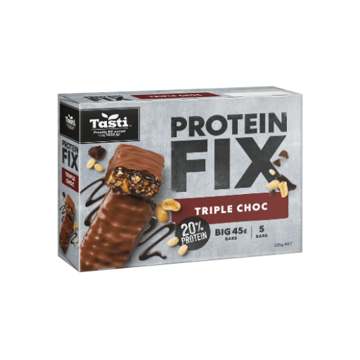TASTI PROTEIN FIX TRIPLE CHOC SNACK BARS 225G