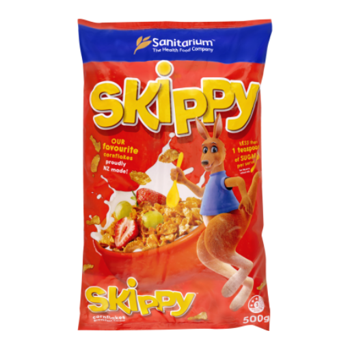 SKIPPY CORNFLAKES BREAKFAST CEREAL 500G