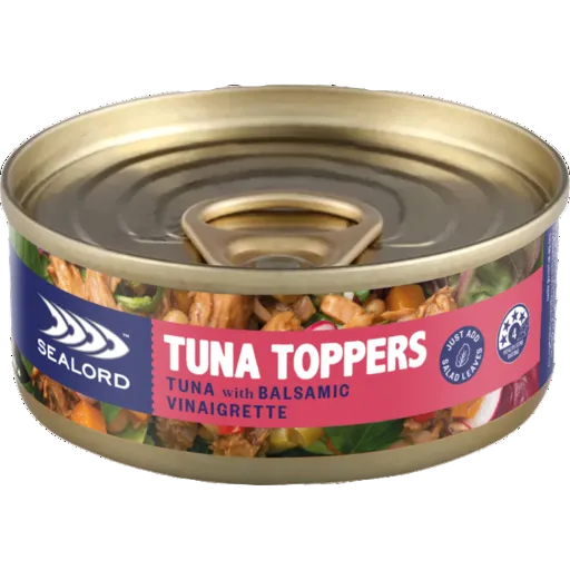 SEALORD TUNA TOPPERS TUNA BALSAMIC VINAIGRETTE 150G