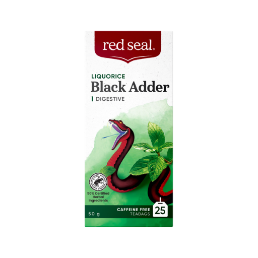 RED SEAL BLACK ADDER LIQUORICE DIGESTIVE TEA 25PK