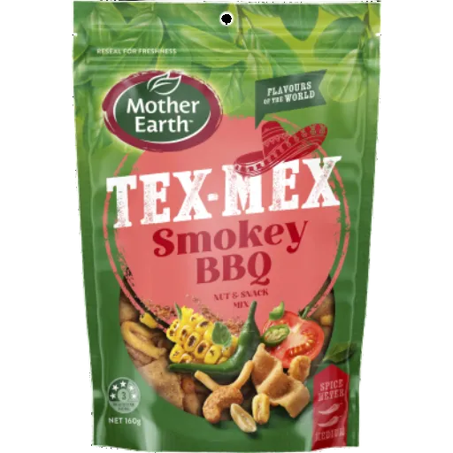 MOTHER EARTH TEX MEX SMOKEY BBQ 160G