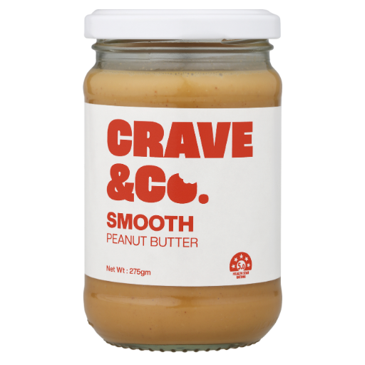 CRAVE & CO SMOOTH PEANUT BUTTER 275G