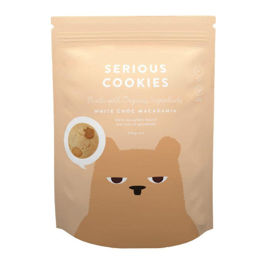 SERIOUS COOKIES WHITE CHOC MACADAMIA COOKIE 170G