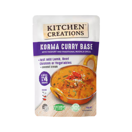 KITCHEN CREATIONS KORMA CURRY BASE 400G