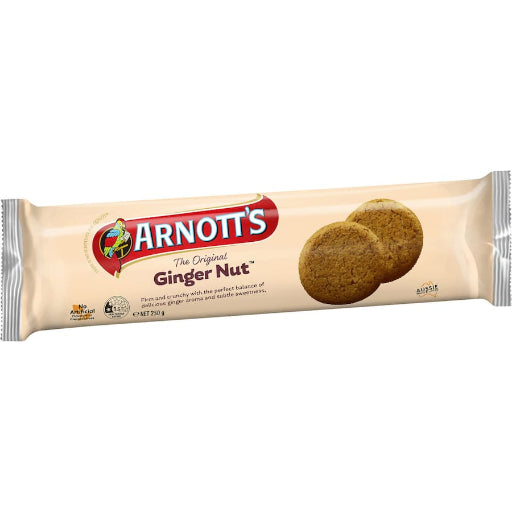 ARNOTTS GINGERNUT BISCUITS 250G