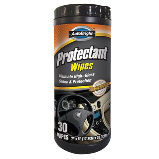 AUTOBRIGHT PROTECTANT CAR WIPES 30PK
