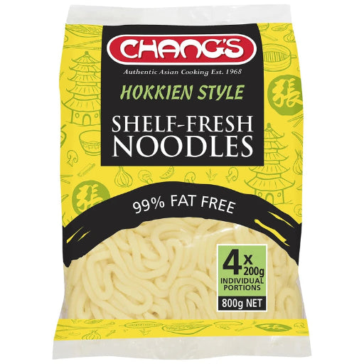 Pack of Chang's Hokkien Style Shelf-Fresh Noodles with yellow and black design