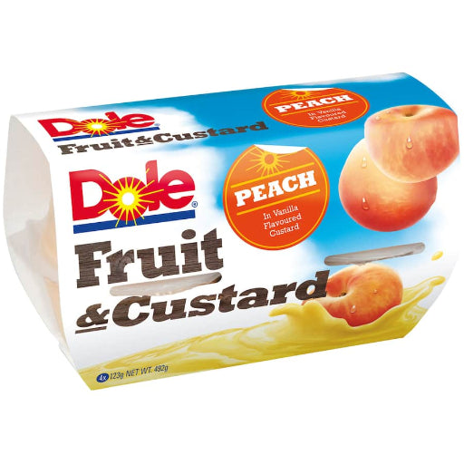 DOLE PEACH & CUSTARD 4PK