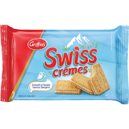 GRIFFINS SWISS CREMES 250G