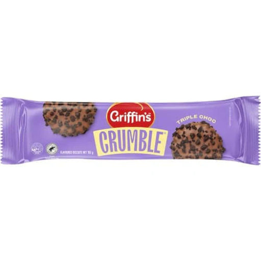 GRIFFINS CRUMBLE TRIPLE CHOCOLATE 165G