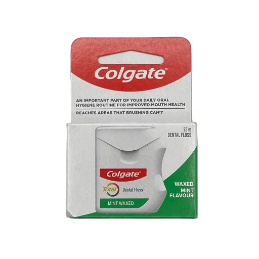 COLGATE DENTAL FLOSS WAX MINT 25M