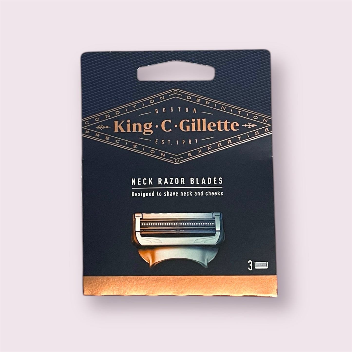 King C Gillette - Neck Razor Blades 3pk