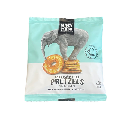 MACY & TAILOR PRESSED PRETZELS SEA SALT 15G