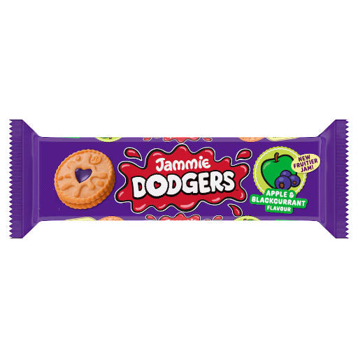 JAMMIE DODGERS APPLE & BLACKCURRENT 140G