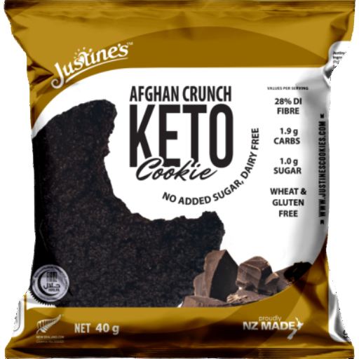 JUSTINES KETO CRUNCH AFGHAN 40G