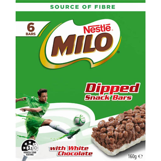 MILO SNACK BARS DIPPED 6PK