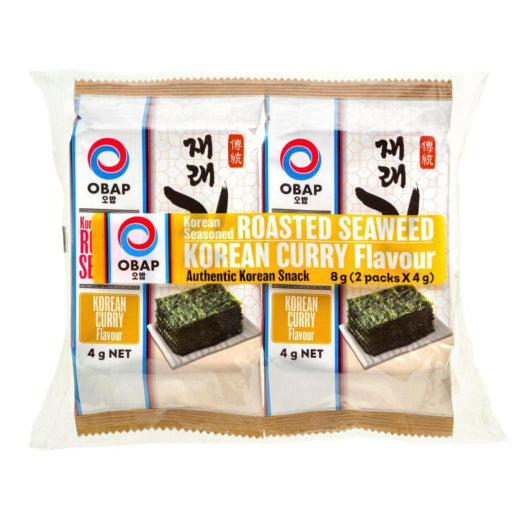 OBAP ROASTED SEAWEED KOREAN CURRY 4G 2PK