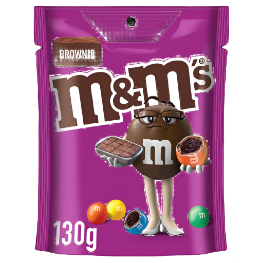 M&M BROWNIE POUCH 130G