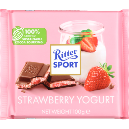 RITTER SPORT STRAWBERRY YOGURT 100G