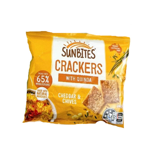 SUNBITES CRACKERS CHEDDAR & CHIVES 24G