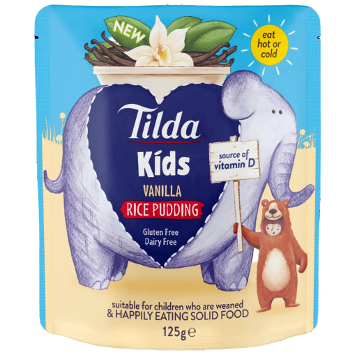 TILDA KIDS VANILLA RICE PUDDING 125G