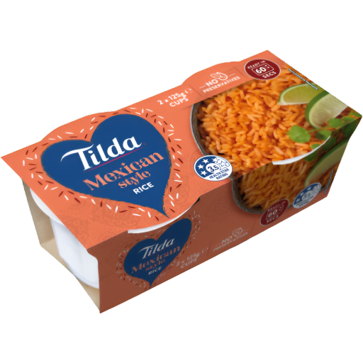 TILDA MEXICAN STYLE RICE CUPS 250G