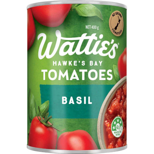 WATTIES TOMATO FRESH BASIL 400G